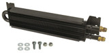 Derale 12in Frame Rail Transmission Cooler AN-6 Aluminum Copper Tube Black Kit