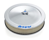 14" Blue Mopar Chrome Air Cleaner Assembly Kit for Cars & Trucks