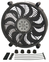Derale 18214 14 In High Output Electric Cooling Fan Kit Vehicle Fit