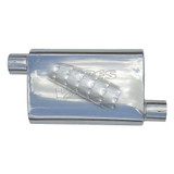 PYPES Violator Muffler 3" Offset Inlet/Outlet, Stainless Steel, New
