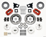Wilwood Forged Dynalite Front Hub Kit 11.00in Drill-Red for AMC Ambassador