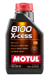 Motul 8100 X-cess 5W-30 Synthetic Engine Oil 1L for Gasoline Diesel Engines