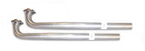 64-73 Pontiac A-Body Exhaust Downpipe Pypes 2.5" Stainless Steel Pipes Pair