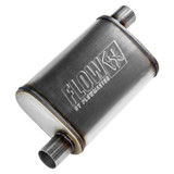 Flowmaster 71235 FlowFX Muffler 2.25in Offset Inlet Outlet Stainless 20in