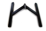 2-Pc Steel Engine Cradle for Small Block Chevy - Black Powder Coat