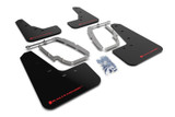 Rally Armor UR Series Mud Flaps Tesla Model 3 2017-2023 Black Red Logo