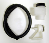 Wilwood 260-10500 Remote Reservoir Kit 4oz w/ Cap Bracket 30in Hose Brake