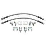 Wilwood Flexline Kit 12in 3/8-24 90° DOT Brake Hose