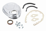 Mr Gasket Steel Chrome Timing Cover Kit for Small Block Chevy & GM V6 Engines