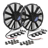Proform Dual 12-Inch Brushless Fan w/2100 CFM for Automotive Cooling - P#(67038)