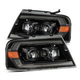 AlphaRex PRO Series Projector Headlights For Ford F150 2004-2008 Chrome DRL