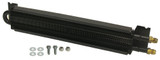 Derale Universal Frame Rail Fluid Cooler 17.5in Tube Type -6AN Black Aluminum