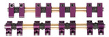 Proform 66864 Billet Roller Rockers Buick 455 1.65 Ratio Shaft Mount Purple Kit