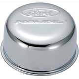 Ford Racing Chrome Steel Breather Twist-On with Ford Logo for Ford Engines