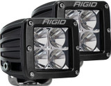Rigid Industries Dually D-Series PRO Flood LED Pod Lights 3" Pair Black 3168 LM
