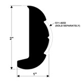 RIGID RUB RAIL BLACK 20