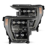 AlphaRex NOVA LED Projector Headlights Alpha Black for Ford F-150 2021-2022