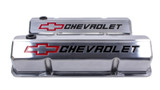 Proform SBC Slant Edge Tall Valve Cover Recessed Bowtie Logo Chevy V8