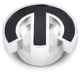 Proform For Mopar Deluxe Air Cleaner Nut Chrome Black Logo 1/4-20 5/16-18