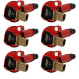 MSD Ignition Coil Pack Set Red Coil-On-Plug for Ford EcoBoost 3.5L V6 Engines