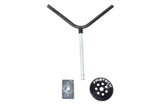 Fabtech Spare Tire Mount Kit Flat Angled For Trucks Universal FTT10001BK