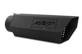 MBRP T5165BLK 4" Inlet Hex Exhaust Tip Black Coated T304 Stainless Steel 16"