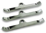 Moroso Chrome Valve Cover Hold Down Tabs Steel for Small Block Mopar - Set of 3