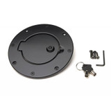 Rampage Billet Gas Cover Black Locking Fuel Door Jeep Wrangler 1997-2006