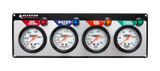 4 Gauge Silver Face Kit - Fuel Pressure, Oil Temp, Water Temp - New ALLSTAR