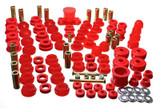 Energy Suspension Hyper-Flex Master Bushing Set Red for 1988-1991 Honda Civic