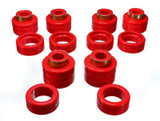 Energy Suspension Body Mounts Red Polyurethane for 1988-00 Chevy Pickup 2WD/4WD