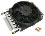 Derale Universal Electra-Cool Fluid Cooler Fan Aluminum Copper Tube Inlet/Outlet