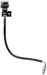 Allstar 36147 Transmission Breather Kit 1/8 NPT Adapter Braided Hose Black