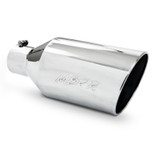 MBRP 4" Inlet 8" Rolled End Exhaust Tip 18" T304 Stainless Polished Bolt-On