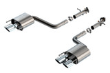 Borla S Type True Dual Axle Back Exhaust System for 2015-2025 Lexus RC F IS 500