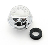 Mr Gasket Chrome Push In Breather 1.25in with Tube for Mopar V8 I6 2059