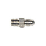 Wilwood Straight Steel Fitting Adapter 3 AN Male to 1/8 in NPT Male Zinc Oxide