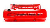 Proform Slant Edge Aluminum Valve Cover Set for Small Block Chevy Red 141-931