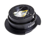 NRG Quick Release Kit Gen 2.5 SRK-250BK Black Steering Wheel w/Finger Grooves