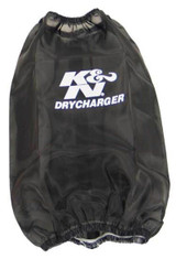 K&N RC-3690DK Drycharger Air Filter Wrap Black for Round Tapered Filter 6"x9"