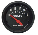 AutoMeter 2645 Voltmeter Gauge 2-1/16 8-18V Z-Series For Car Truck