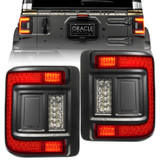 Oracle Flush Mount Tinted LED Tail Lights for Jeep Wrangler JL 2018+ LED