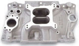 Edelbrock Performer Intake Manifold Dual Plane Aluminum Natural for GM Chevy V6