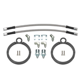 Wilwood 220-17289 Flexline Kit 12in Brake Hose 3/8-24 IF 1/8-27 NPT 90 Degree