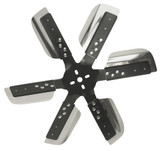 Derale 19-Inch Flex Fan 6 Blade Stainless Steel Black Finish