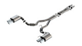 Borla Atak Cat Back Exhaust Chrome Quad Tips for 2024-2025 Mustang GT 5.0L V8
