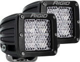 Rigid D-Series PRO Diffused LED Pod Lights Pair 60° Lens Waterproof 3168lm