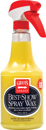 Griots Garage Best of Show Spray Wax 22oz High Gloss Protective Car Detailing