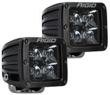 Rigid Industries D-Series PRO Midnight Spot LED Light Pair Blackout 202213BLK