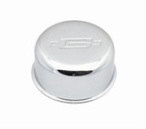 Mr. Gasket Universal Chrome Plain Push-In Breather 3/4 inch Steel Plated Round